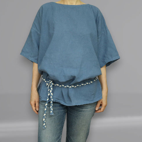 Bluza dama din canepa. Camasa dama din tesatura naturala.