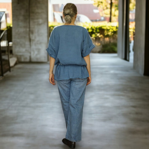 Bluza dama din canepa. Camasa dama din tesatura naturala.