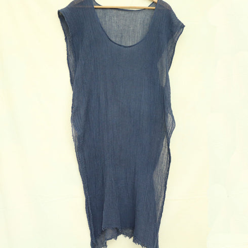 Cardigan dama subțire și transparent din panza topita de bumbac