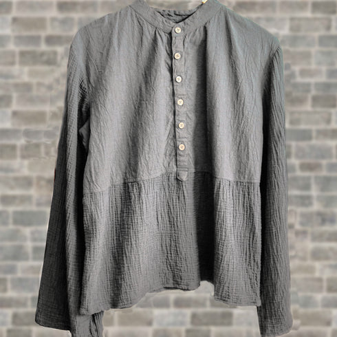 Camasa unisex din muselina si panza topita moale din bumbac