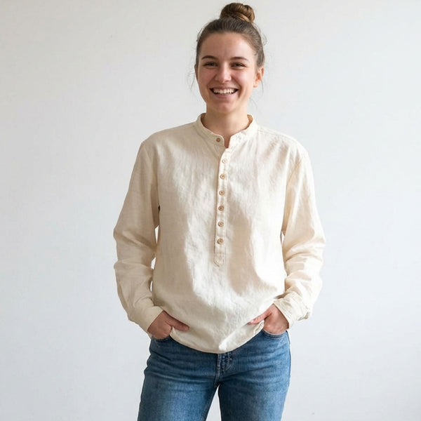 Cămașă Tunică Unisex din panza topita: Eleganță Relaxată și Farmec Distinct