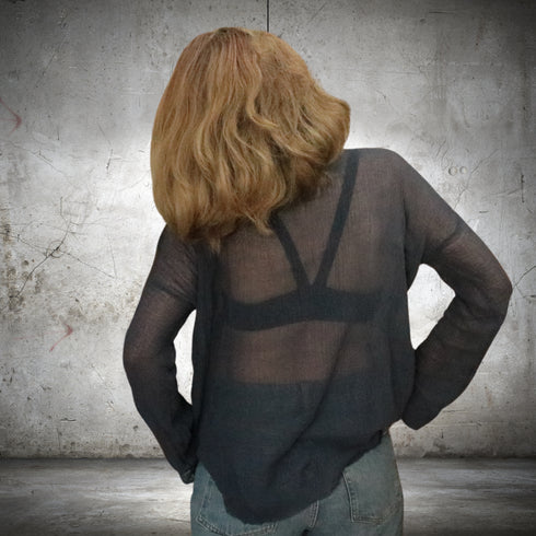 Bluza lejera de vara din panza topita de bumbac