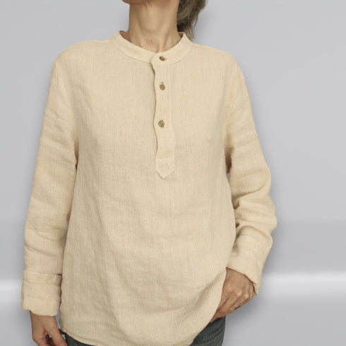 Camasa unisex din canepa si bumbac. Camasa dama din canepa. Camasa barbati din canepa. 4