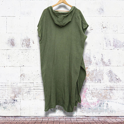 Poncho fără mâneci din pânză topita de bumbac. Kimono unisex. Kimono de plajă. Cardigan de femei. Cardigan de barbati