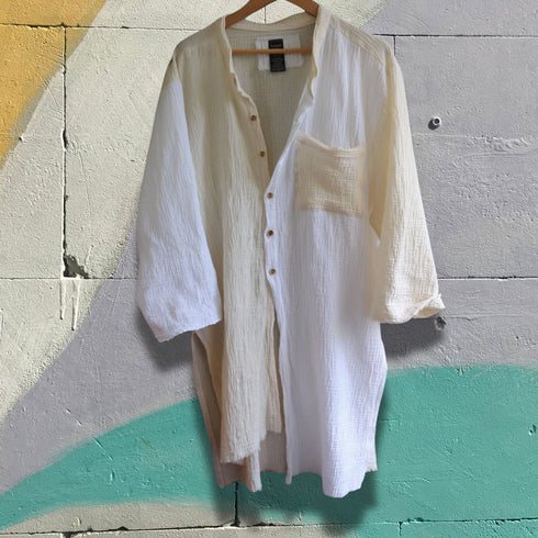 Camasa dama din muselina. Cardigan asimetric casual, sport sau boho. Bluza dama, lejera de vara