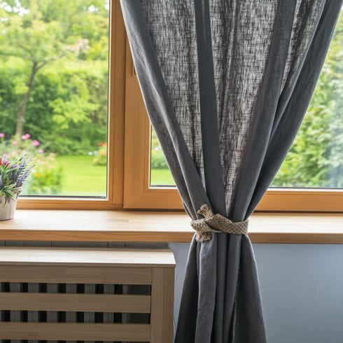 Draperii din IN, Draperii rustice cu dimensiuni personalizate - in living