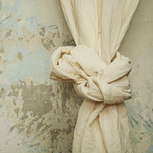 Perdea semitransparenta din tesatura amestec de cânepă și bumbac