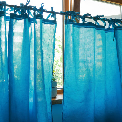 Perdea semitransparenta din tesatura amestec de cânepă și bumbac