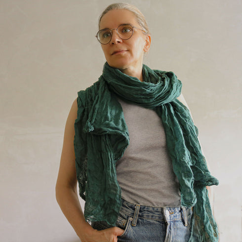 Esarfa unisex din tesatura de in. Esarfe unisex