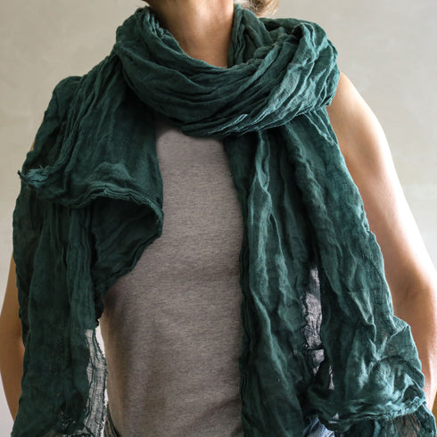 Esarfa unisex din tesatura de in. Esarfe unisex