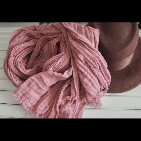 Esarfa boho din bumbac fiert - BURGUNDIA