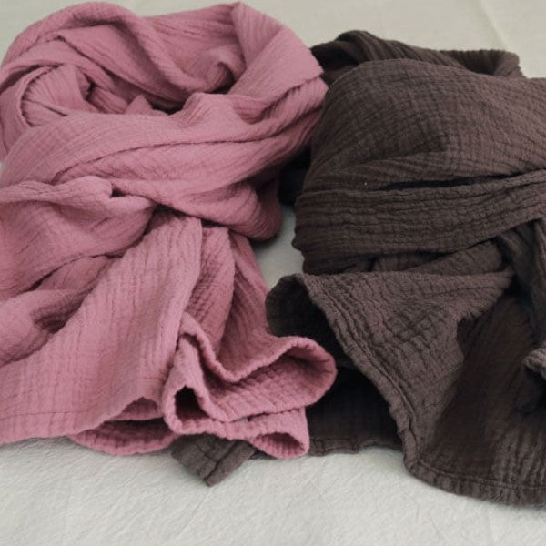 Eșarfă din muselină spumoasă din bumbac