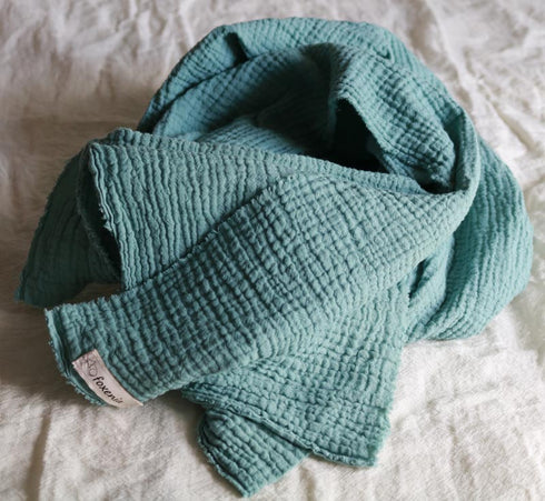 Eșarfă din muselină spumoasă din bumbac