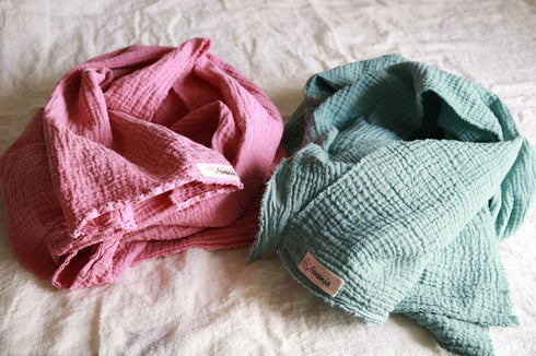 Eșarfă din muselină spumoasă din bumbac