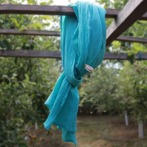 Esarfe bumbac unisex. Esarfa din panza topita. Esarfa creponata din tesaturi naturale.