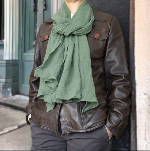 Esarfe din tesaturi naturale. Esarfa din panza topita. Esarfa din bumbac. Șal de damă 2