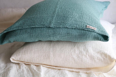 Fețe de pernă muselină bumbac 100 la sută handmade România Foxenia.