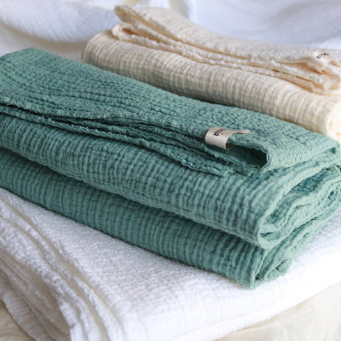 Fețe de pernă muselină bumbac 100 la sută handmade România Foxenia.