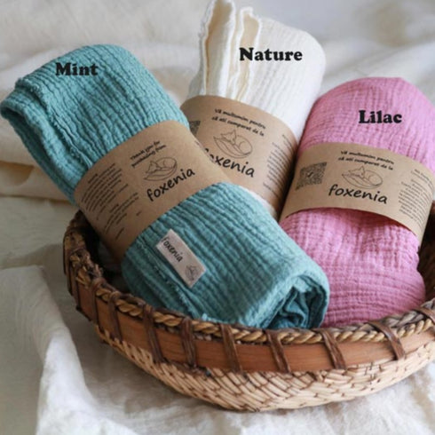 Patura din muselina dublu strat-respirabila si usoara