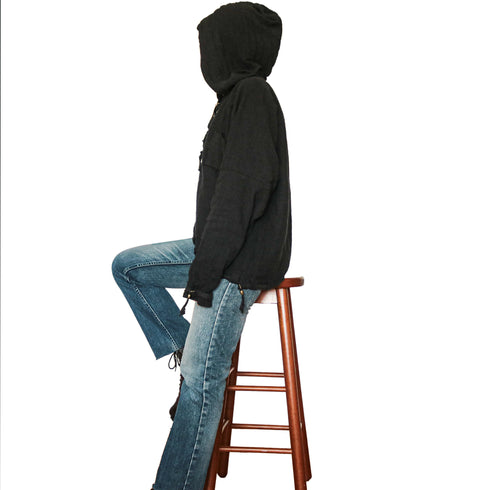 Hanorac din canepa cu gluga