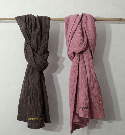 Eșarfă din muselină spumoasă din bumbac