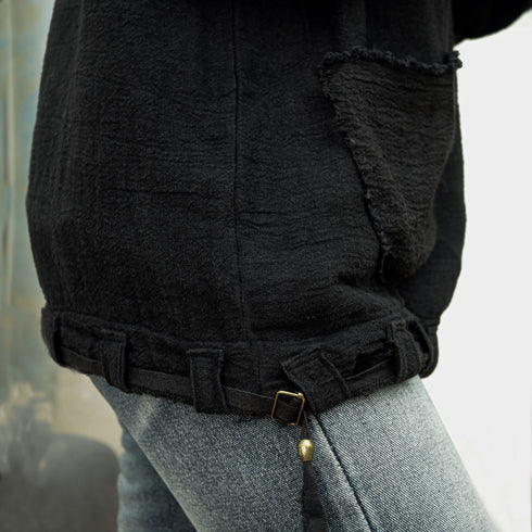 Hanorac din canepa cu gluga