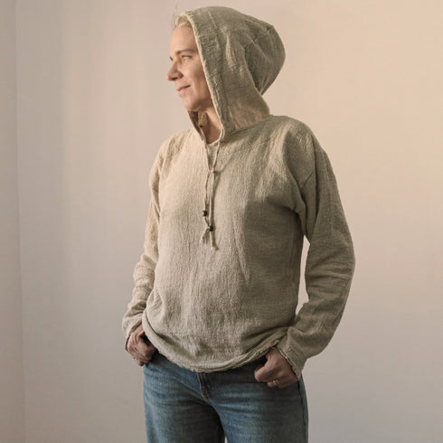 Hanorac unisex din canepa amestec cu bumbac