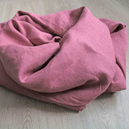 Esarfa din in creponat disponibila in culori organice Burgundia - Foxenia