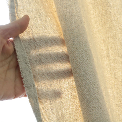 Draperii rustice din țesatură de in si bumbac topit - detaliu transparenta