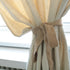 Draperii rustice din in 60% si bumbac 40% culoare naturala nealbita cu aspect medieval Foxenia