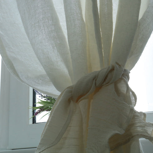 Draperii din IN, Draperii rustice cu dimensiuni personalizate - mod de legare