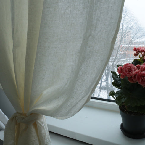 Draperii din IN, Draperii rustice cu dimensiuni personalizate - de aproape