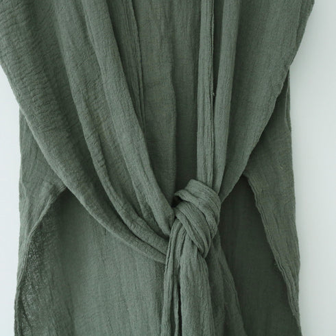 Cardigan Aura din Pânză Topită de bumbac, detaliu nod