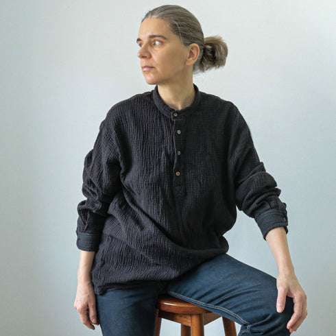Premium Cotton Muslin Shirt - Natural Elegance and Comfort