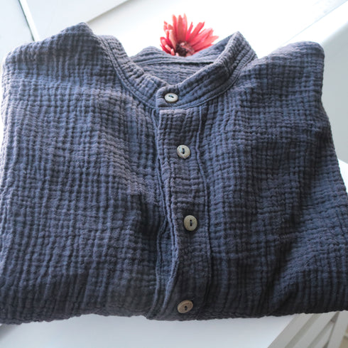 Premium Cotton Muslin Shirt - Natural Elegance and Comfort