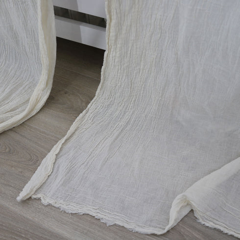 Cotton fusible web curtain