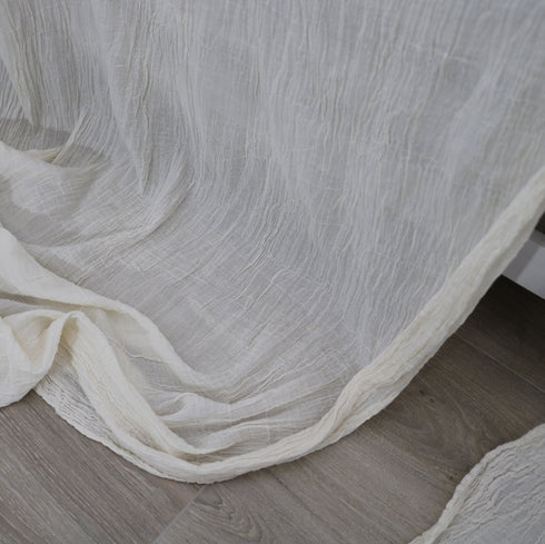 Cotton fusible web curtain