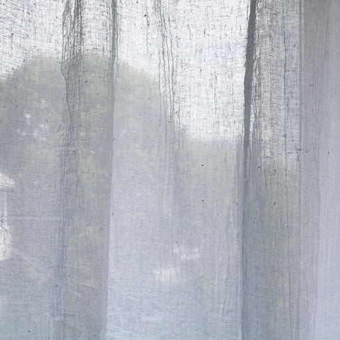 Perdea din in topit transparent si in varianta extra-large