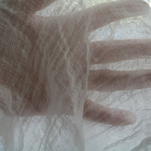 Panza topita din In transparent, extralata - 280 cm. Pânză vaporoasă 98 g/m².