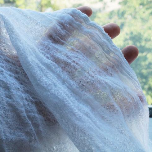 Panza topita din In transparent, extralata - 280 cm. Pânză vaporoasă 98 g/m².