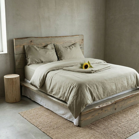 Lenjerie de Pat din Bumbac Prespălat – Colecția "Pure Comfort"