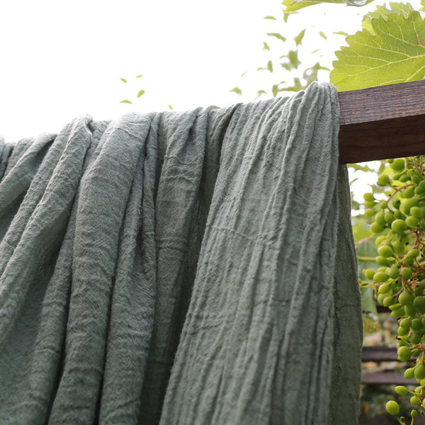 Muselină vopsită Mioara, subțire și spumoasă - verde - Foxenia