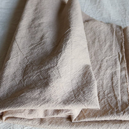 Pânză de casa, din bumbac prespălat, mai groasă - în culori pastelate