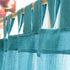 Perdea din pânză topită de bumbac - turquoise