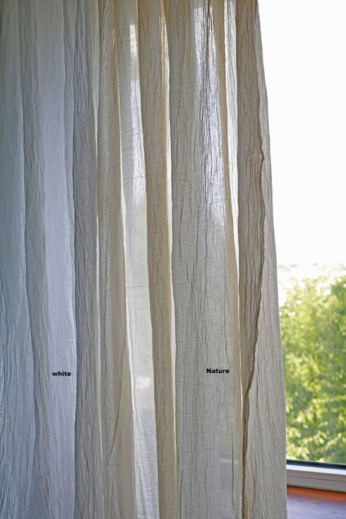 Perdea din panză topită de bumbac