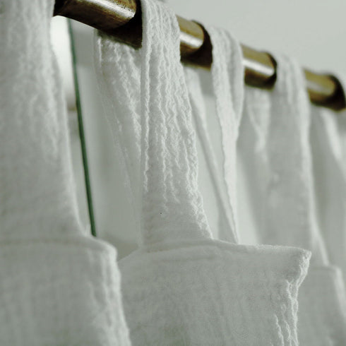 Perdea semi-transparentă din bumbac fiert / Draperie personalizata