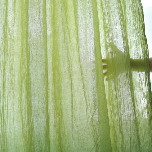 Perdea semi-transparentă din bumbac fiert / Draperie personalizata