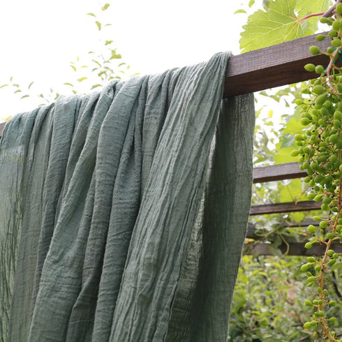 Perdea semi-transparentă din bumbac fiert / Draperie personalizata