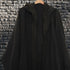 Pelerina medievala tip poncho cu gluga din canepa si in neagra stil Jedi Foxenia - ansamblu