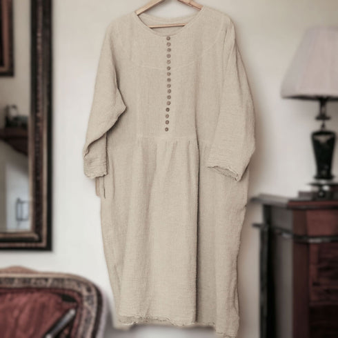 Tunica dama din tesatura naturala. Rochie dama din canepa. 9